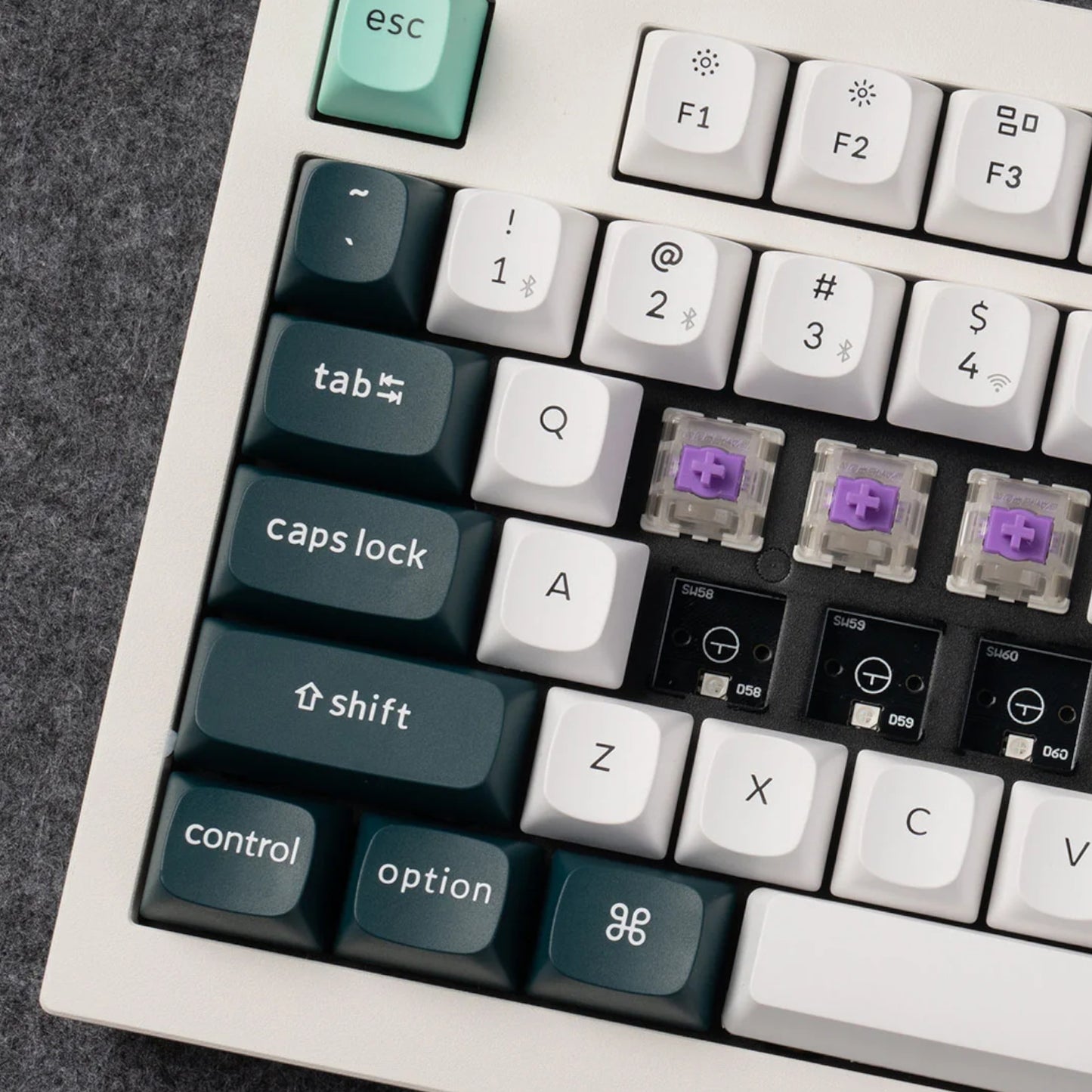 Keychron Q3 HE QMK 80% Wireless Custom Mechanical Keyboard (Nebula Switch) - Shell White