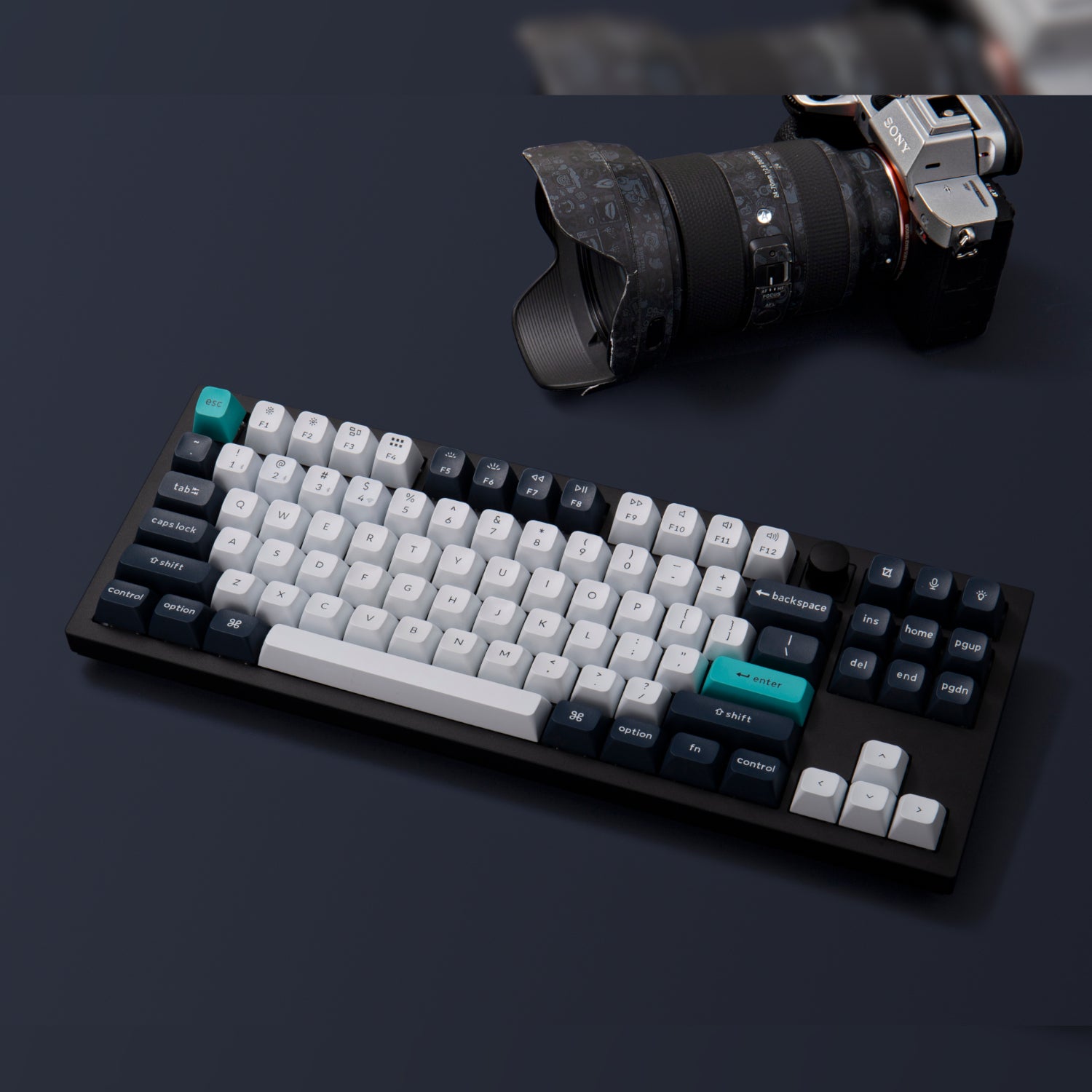 Keychron Q3 Max 80% Full Assembled Knob Red Switch Hot-Swap Gateron Jupiter RGB Wireless Keyboard - Black