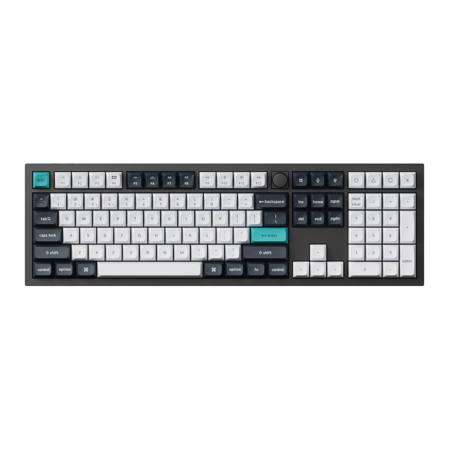 Keychron Q6 Max 100% Full Assembled Knob Red Switch Hot-Swap Gateron Jupiter RGB Wireless Keyboard - Black
