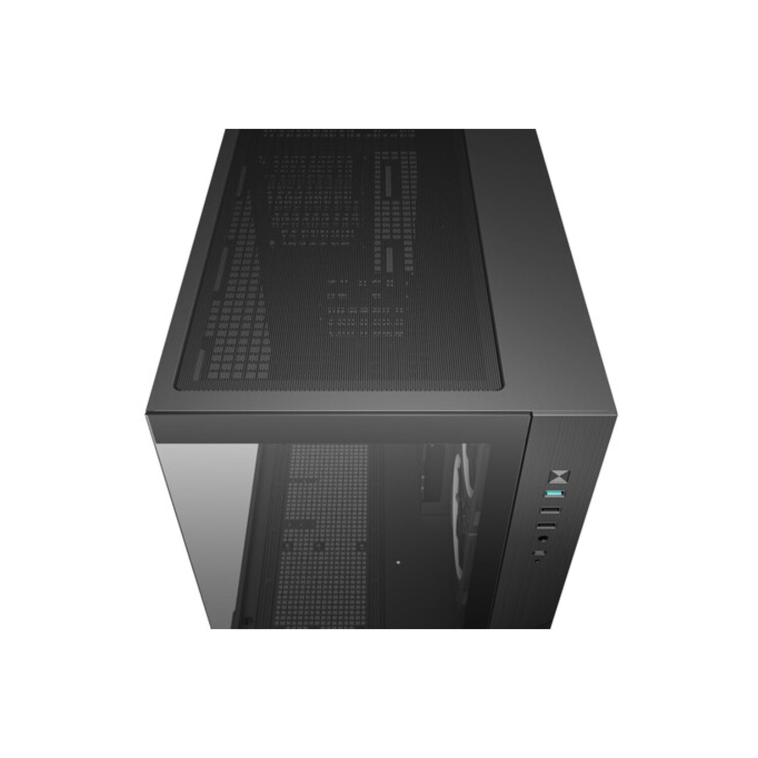Deepcool CG330 3F Panoramic Dual-Chamber Micro-ATX Gaming Chassis - Black