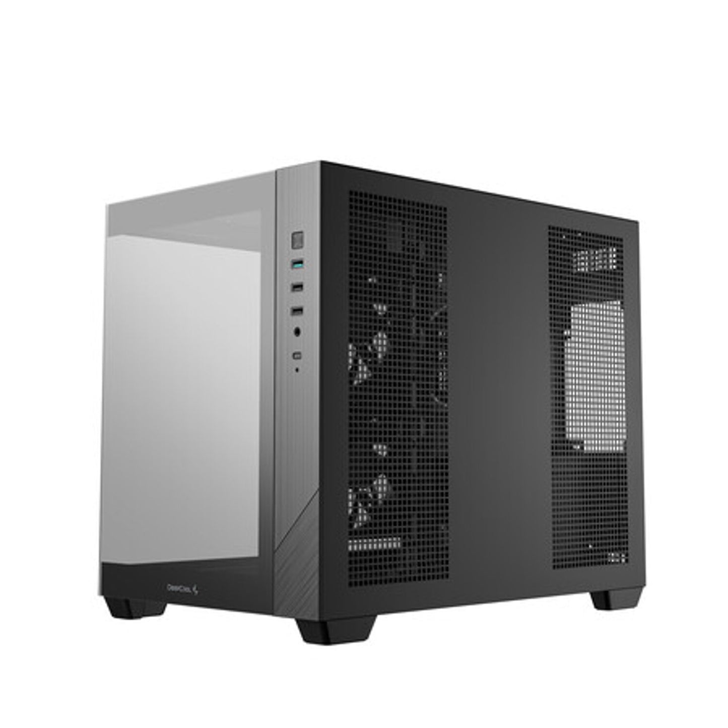 Deepcool CG330 3F Panoramic Dual-Chamber Micro-ATX Gaming Chassis - Black