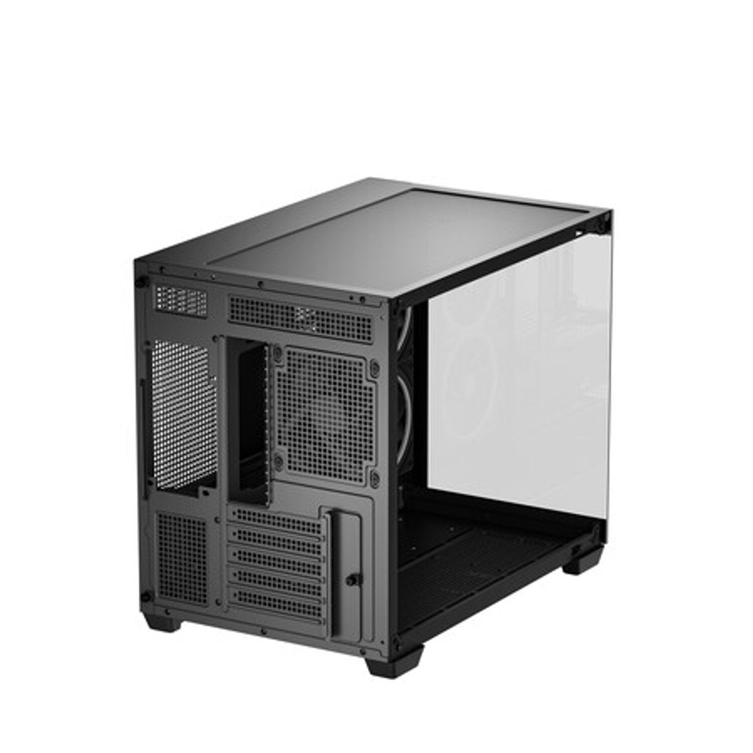 Deepcool CG330 3F Panoramic Dual-Chamber Micro-ATX Gaming Chassis - Black