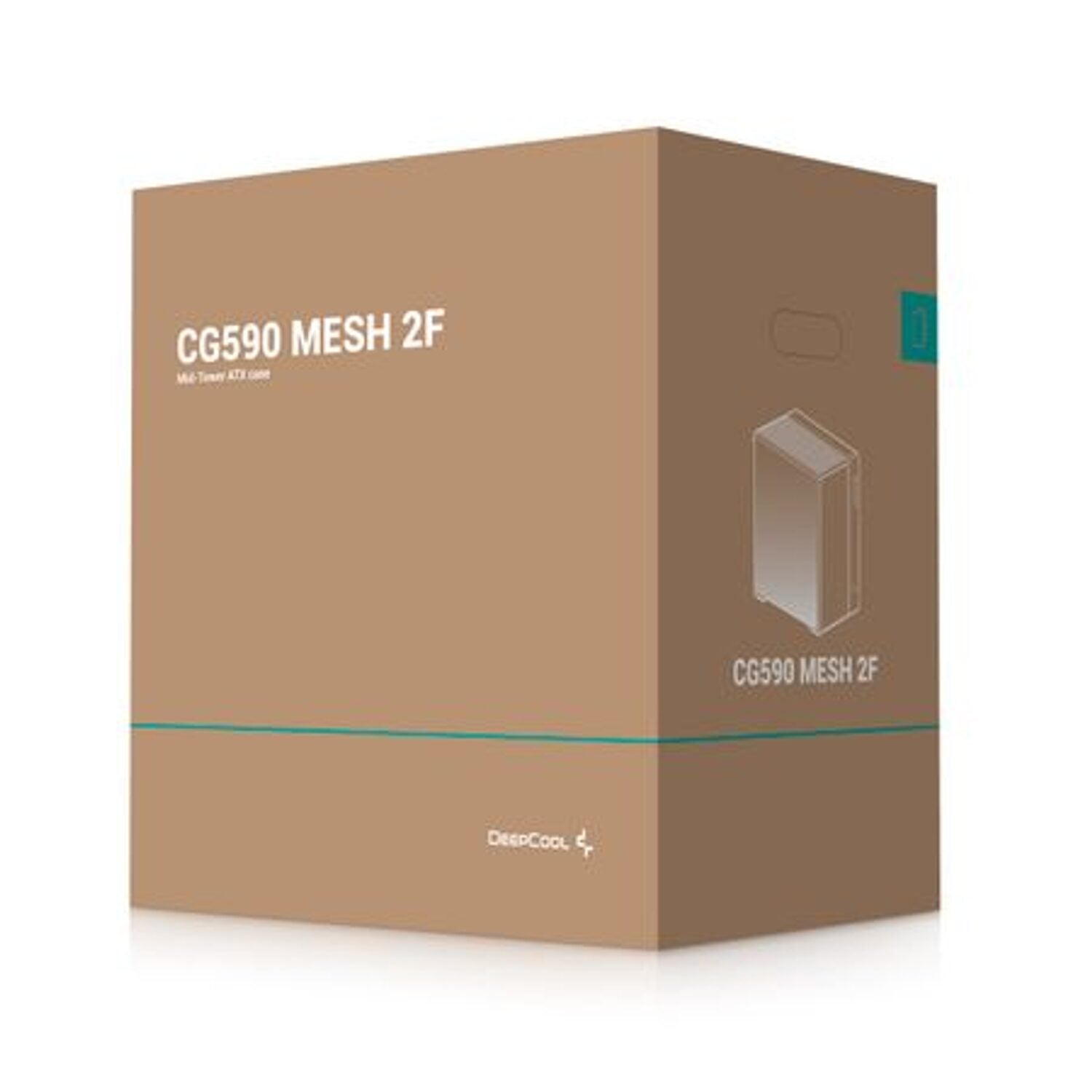 DeepCool CG590 Mesh 2F ATX ARGB Gaming Chassis - Black