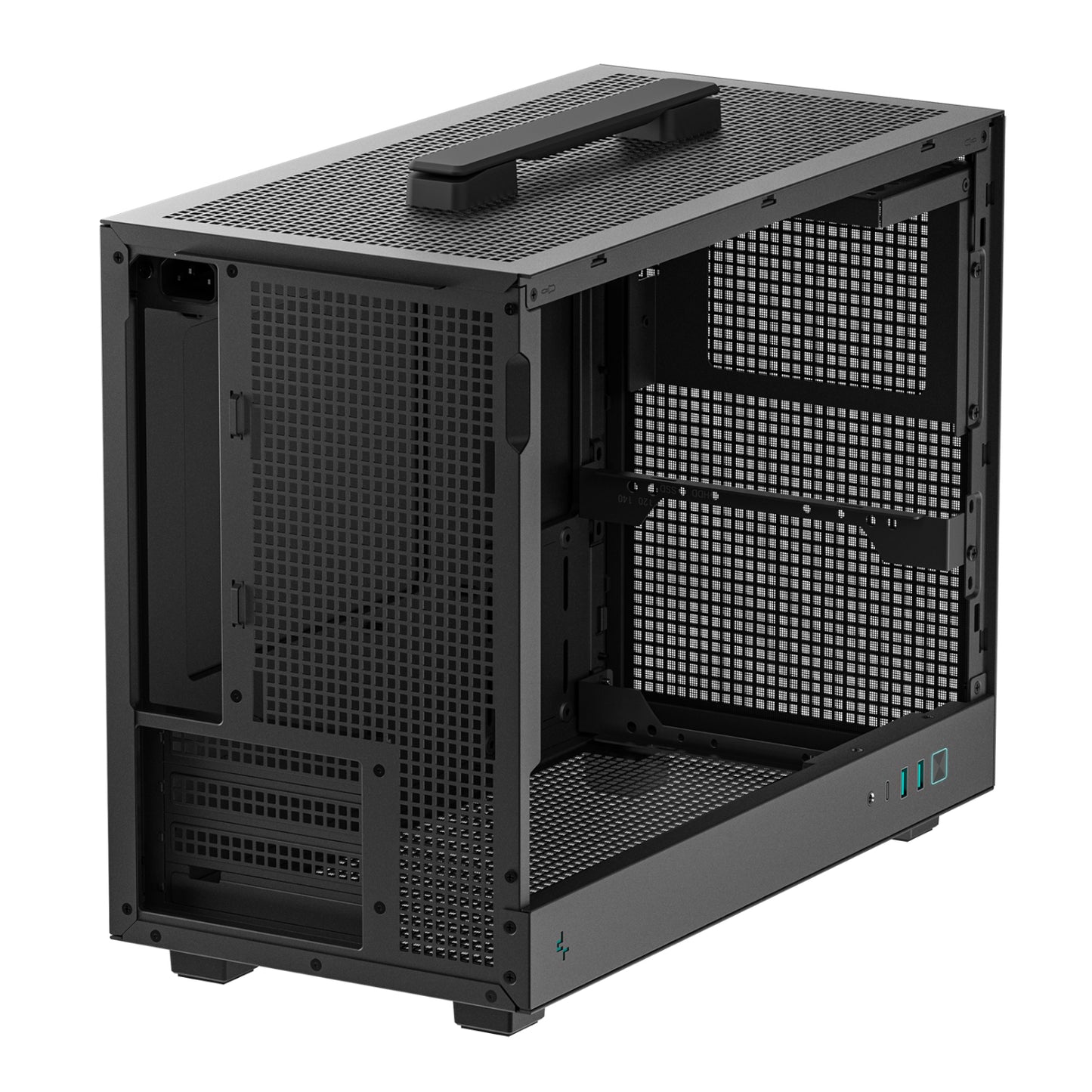DeepCool CH160 PLUS Micro-ATX Chassis - Black