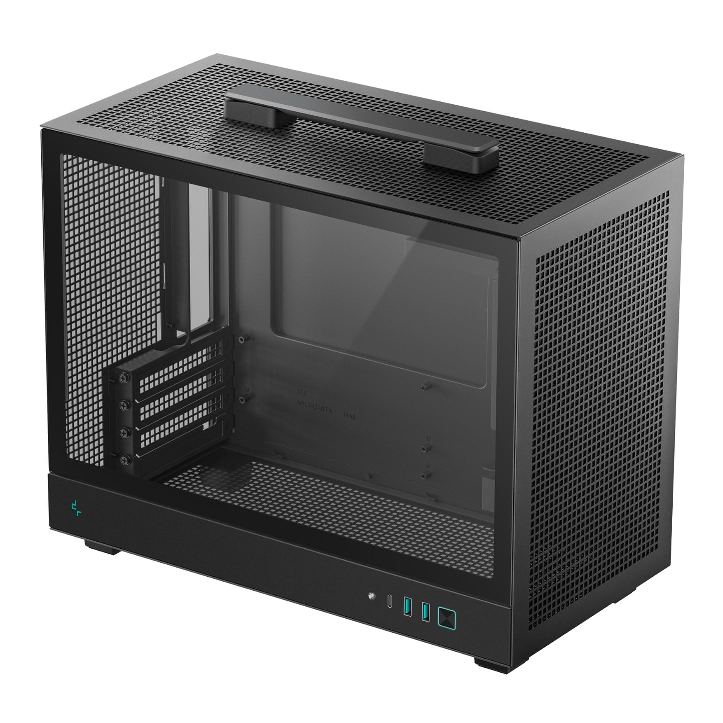 DeepCool CH160 PLUS Micro-ATX Chassis - Black