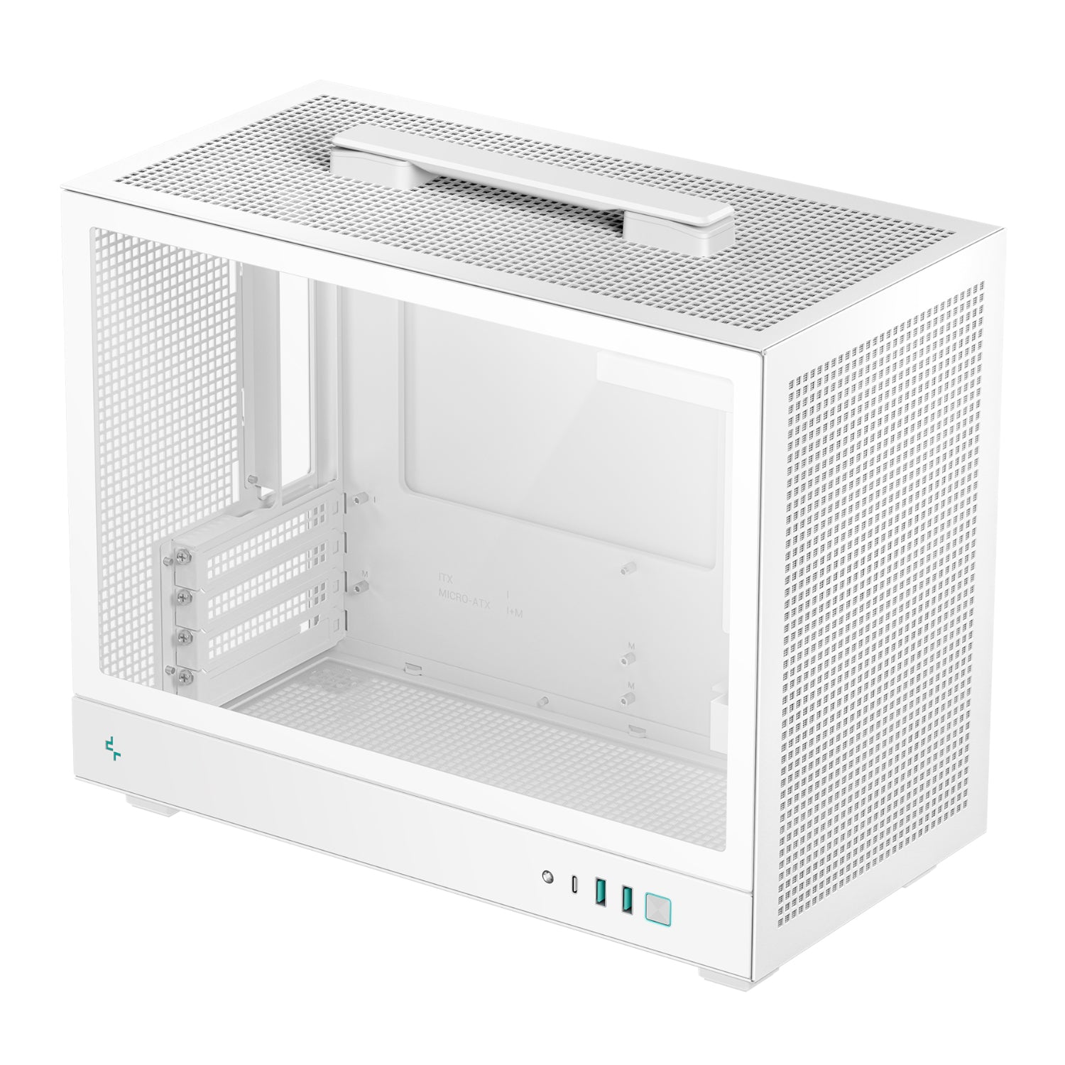 DeepCool CH160 PLUS Micro-ATX Chassis - White