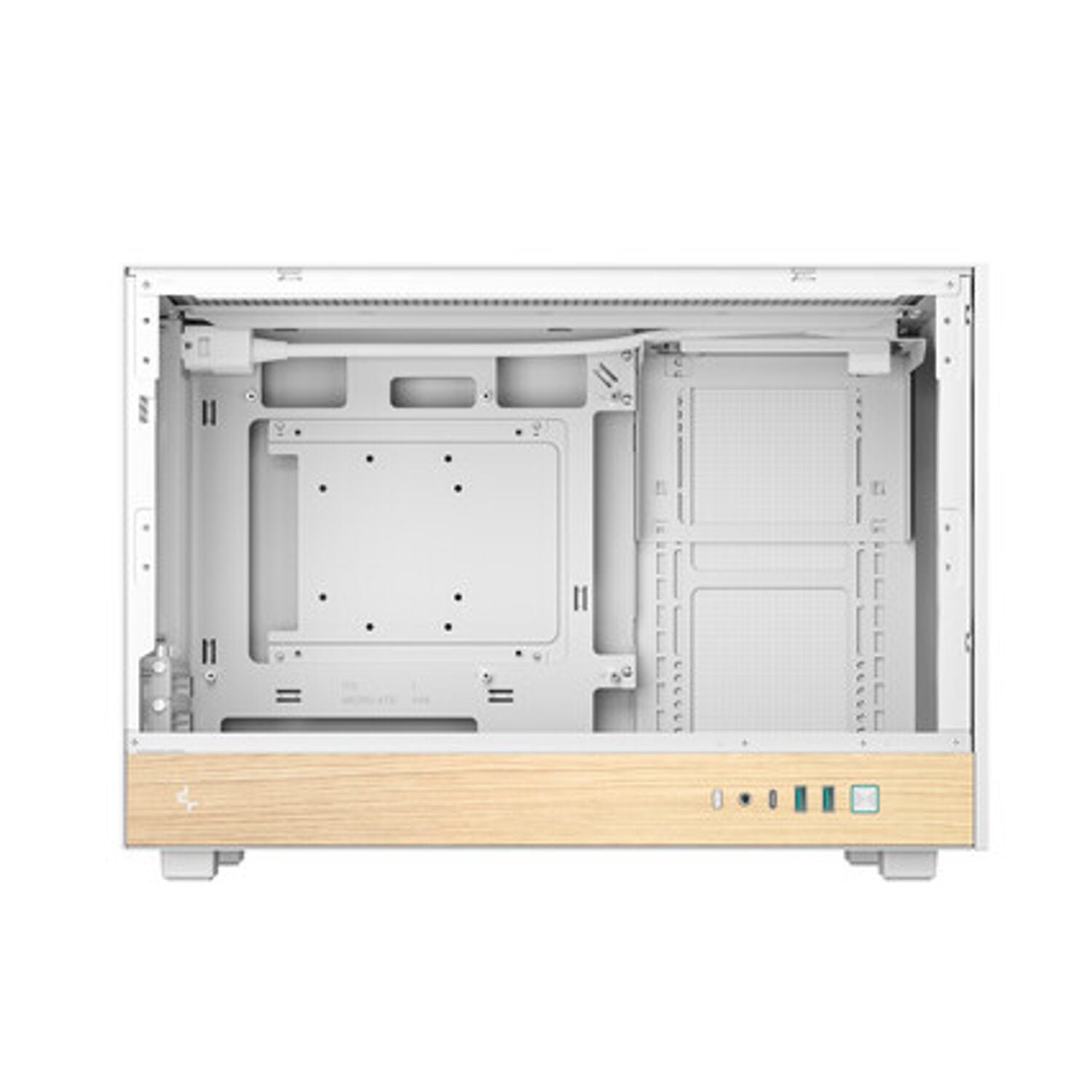 DeepCool CH260 Wood mATX Gaming Chassis White