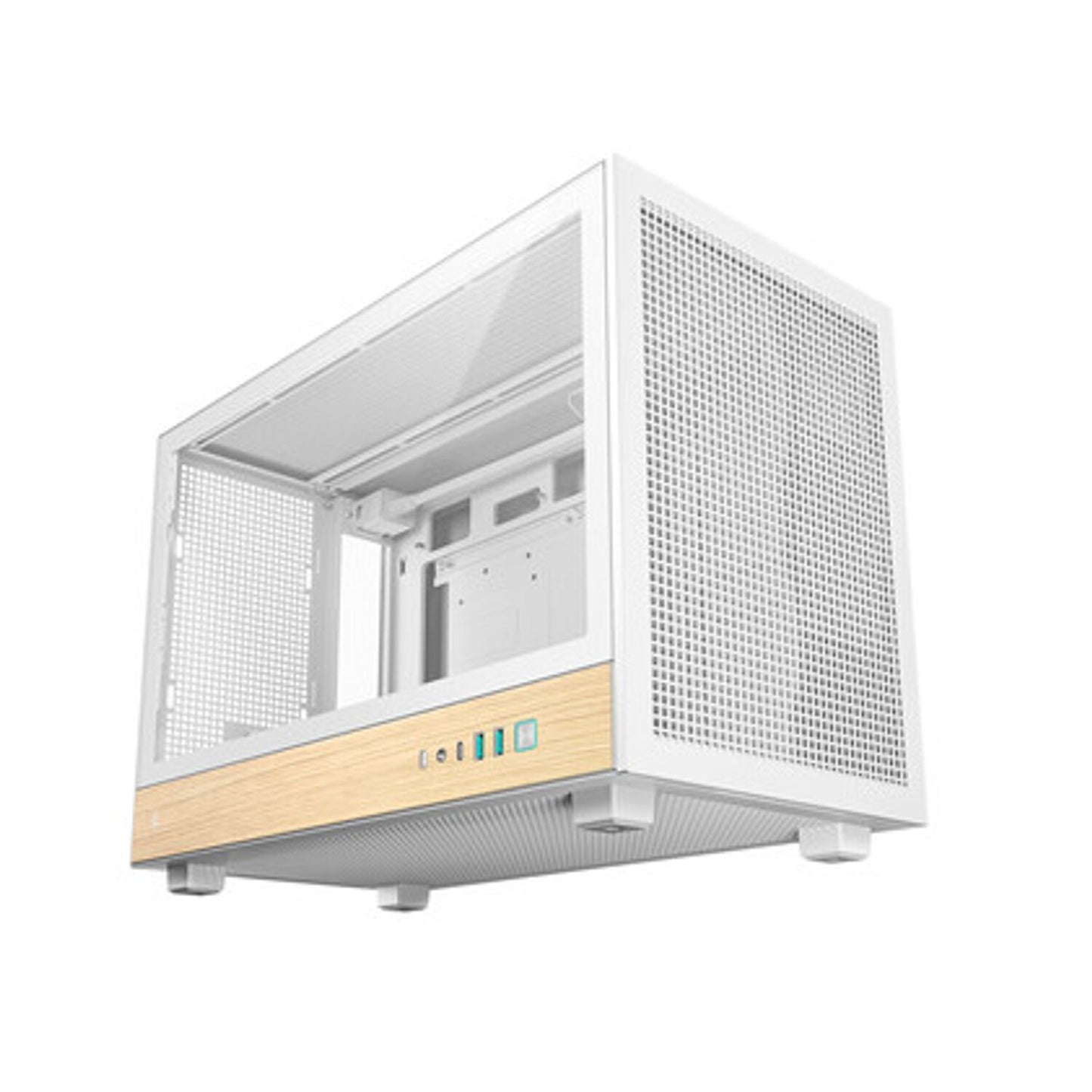 DeepCool CH260 Wood mATX Gaming Chassis White