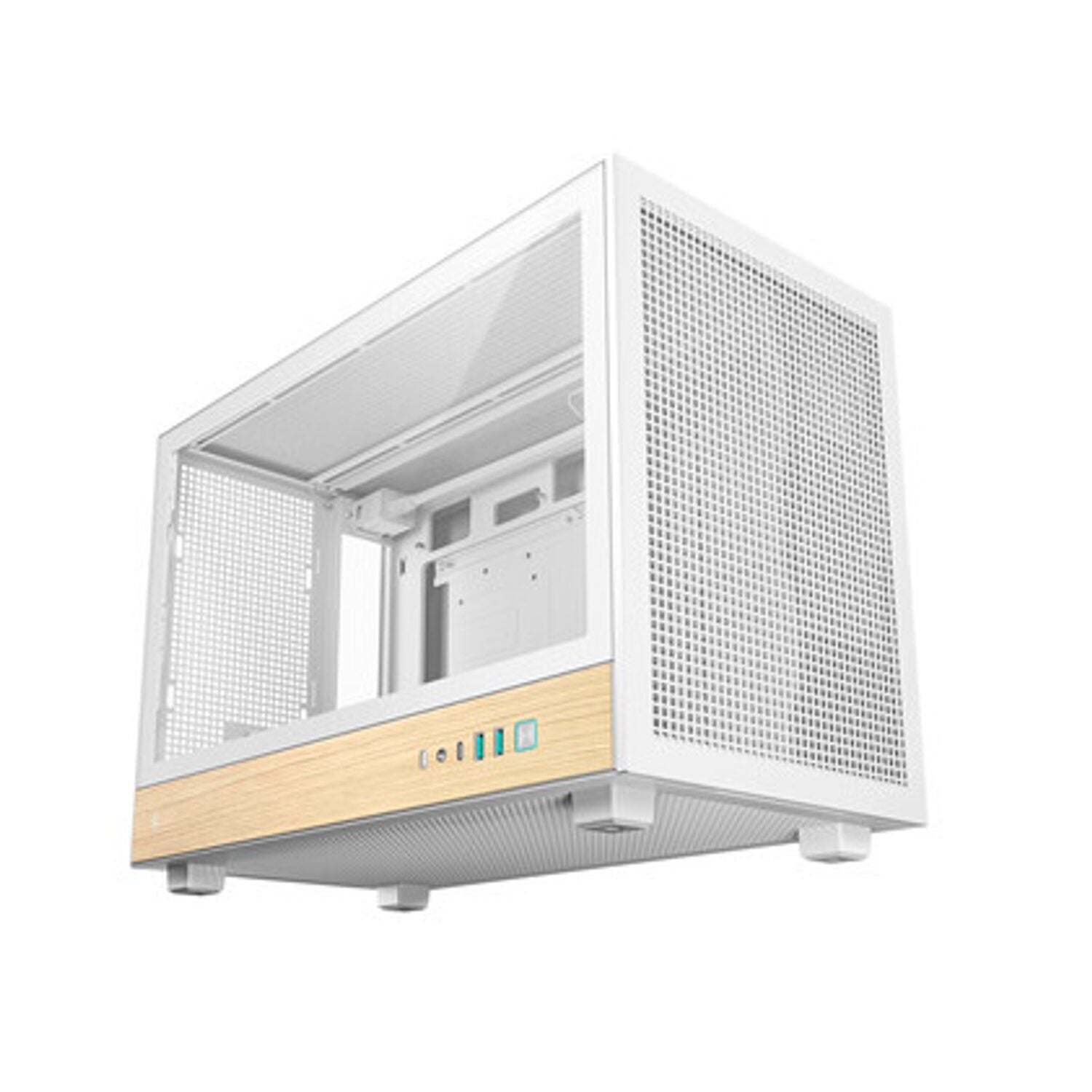DeepCool CH260 Wood mATX Gaming Chassis White