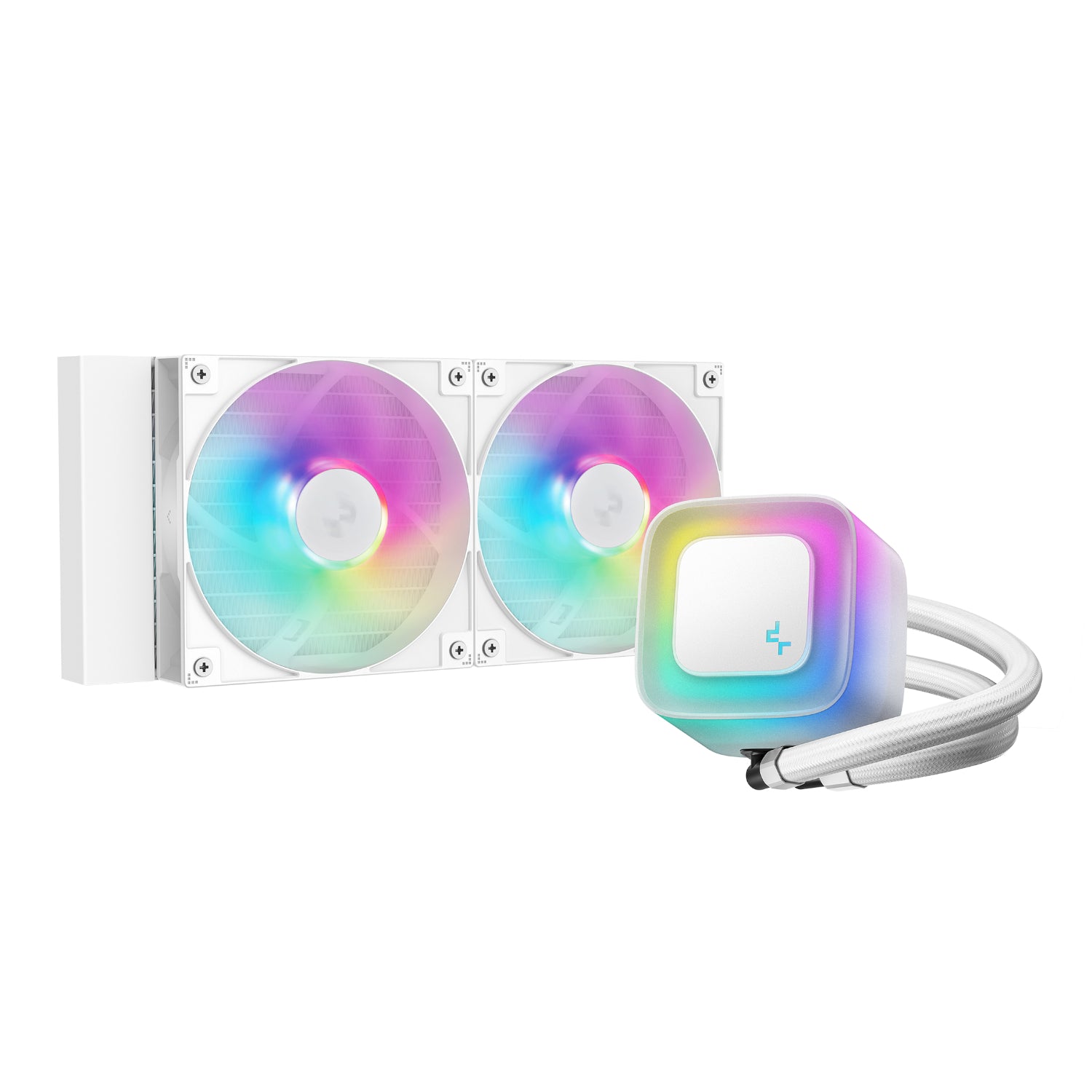 DeepCool LE240 V2 240mm ARGB AIO CPU Liquid Cooler - White