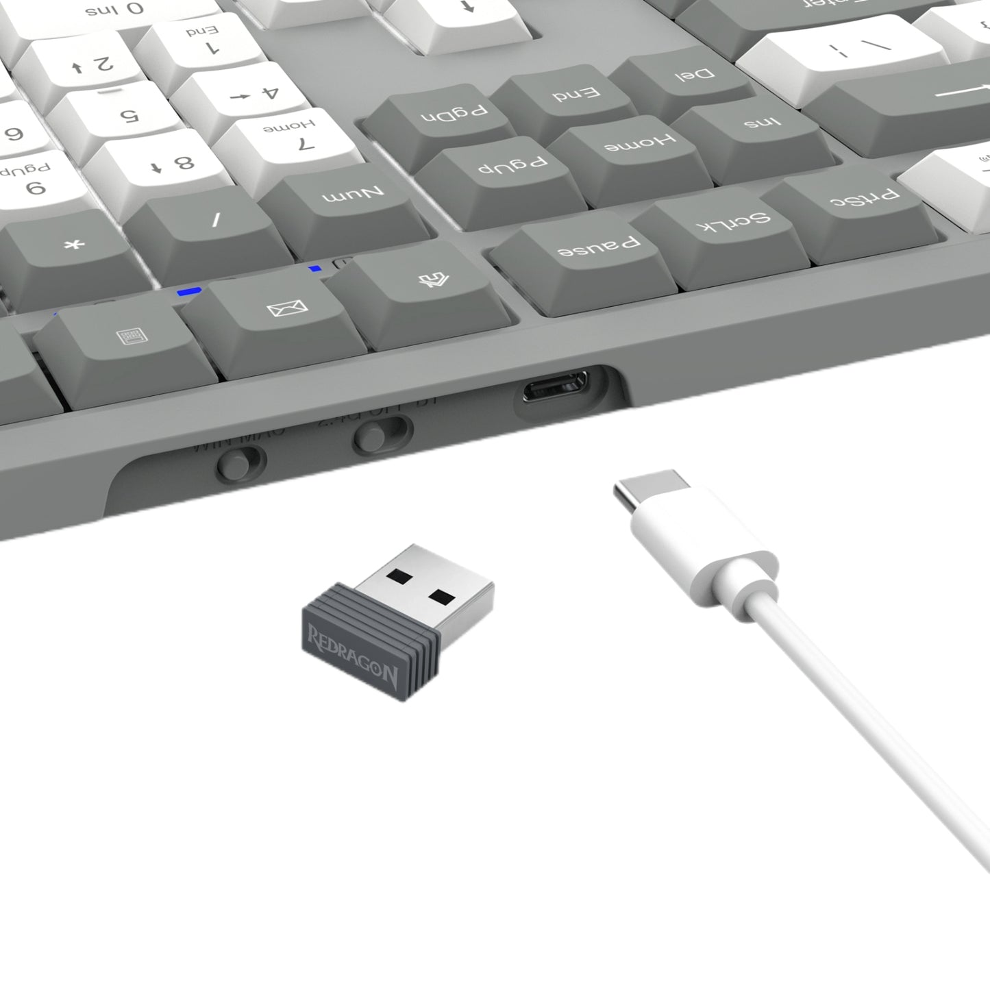 Redragon BK-7485 Wireless Office Keyboard - Grey