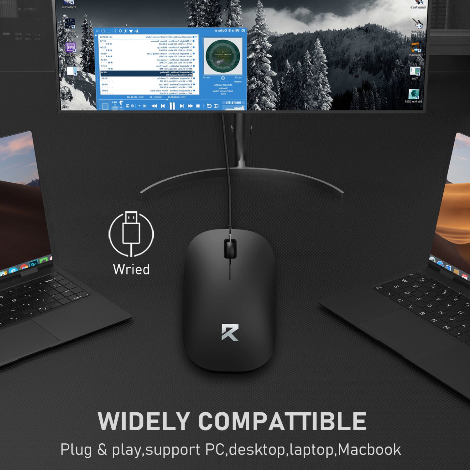 Redragon BM-2892 1200 DPI Wired Optical Mouse – Black