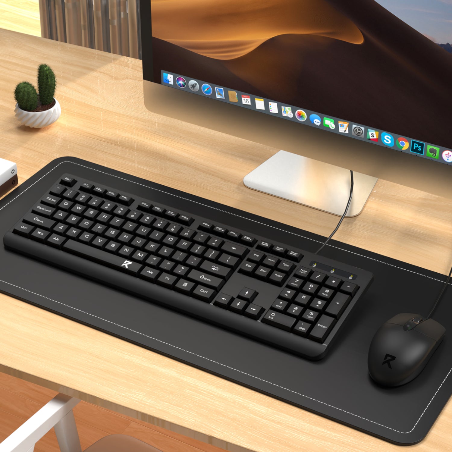 Redragon BS-7543 Wired Keyboard and Mouse Combo - Black