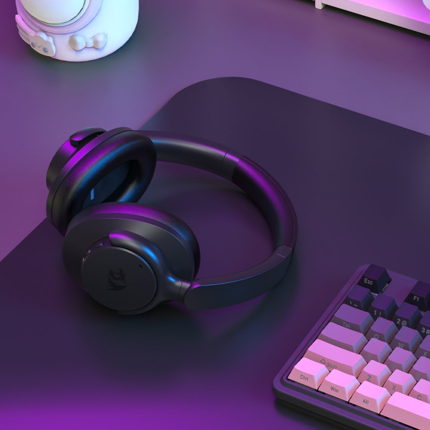 Redragon H610 VIBECORE ANC Bluetooth Wireless Over-ear Headphones - Black