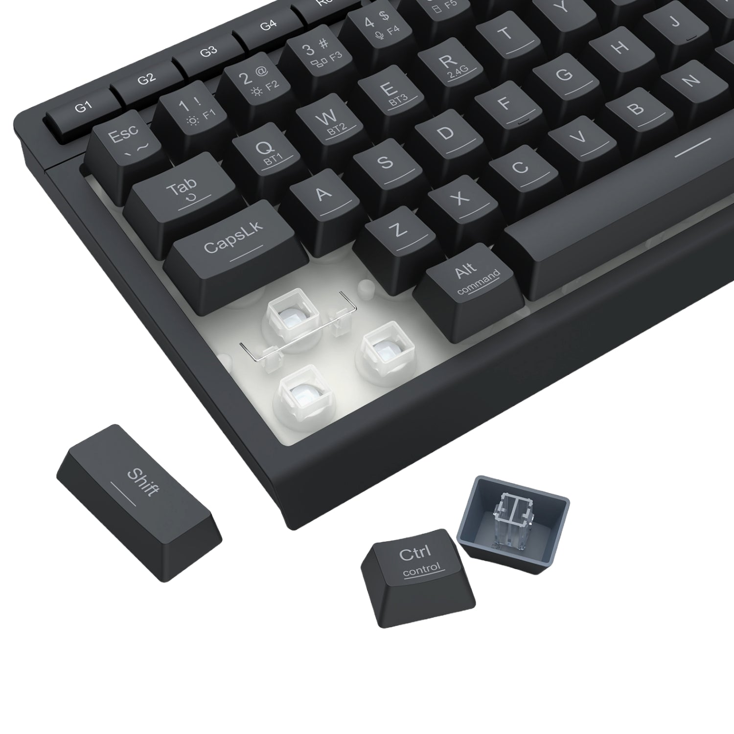 Redragon SHIVA K522 PRO RGB Wireless Gaming Keyboard- Black