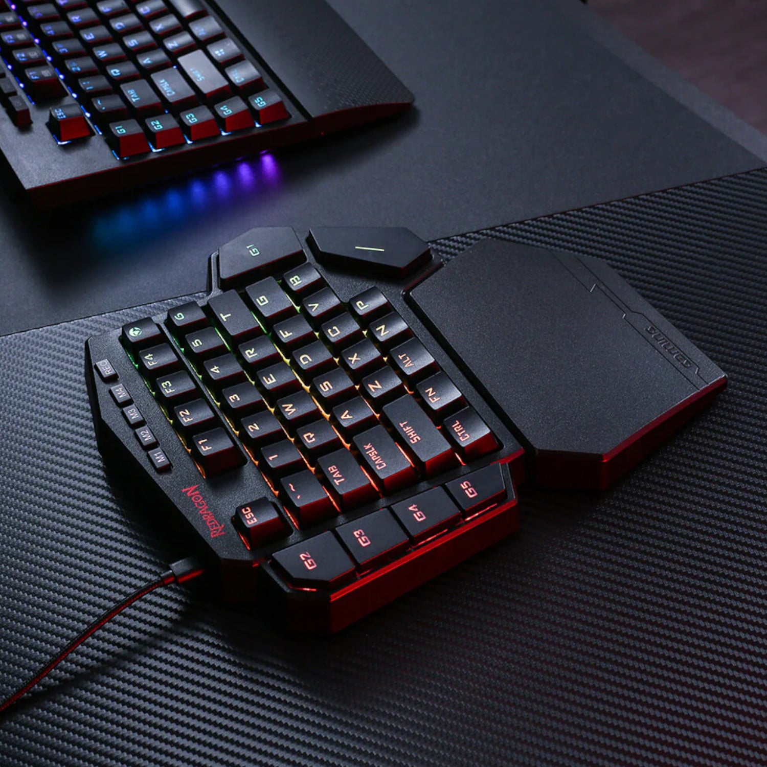 Redragon K585 DITI ELITE PRO RGB 40% Wireless Mechanical Gaming Keyboard - Blue Switches