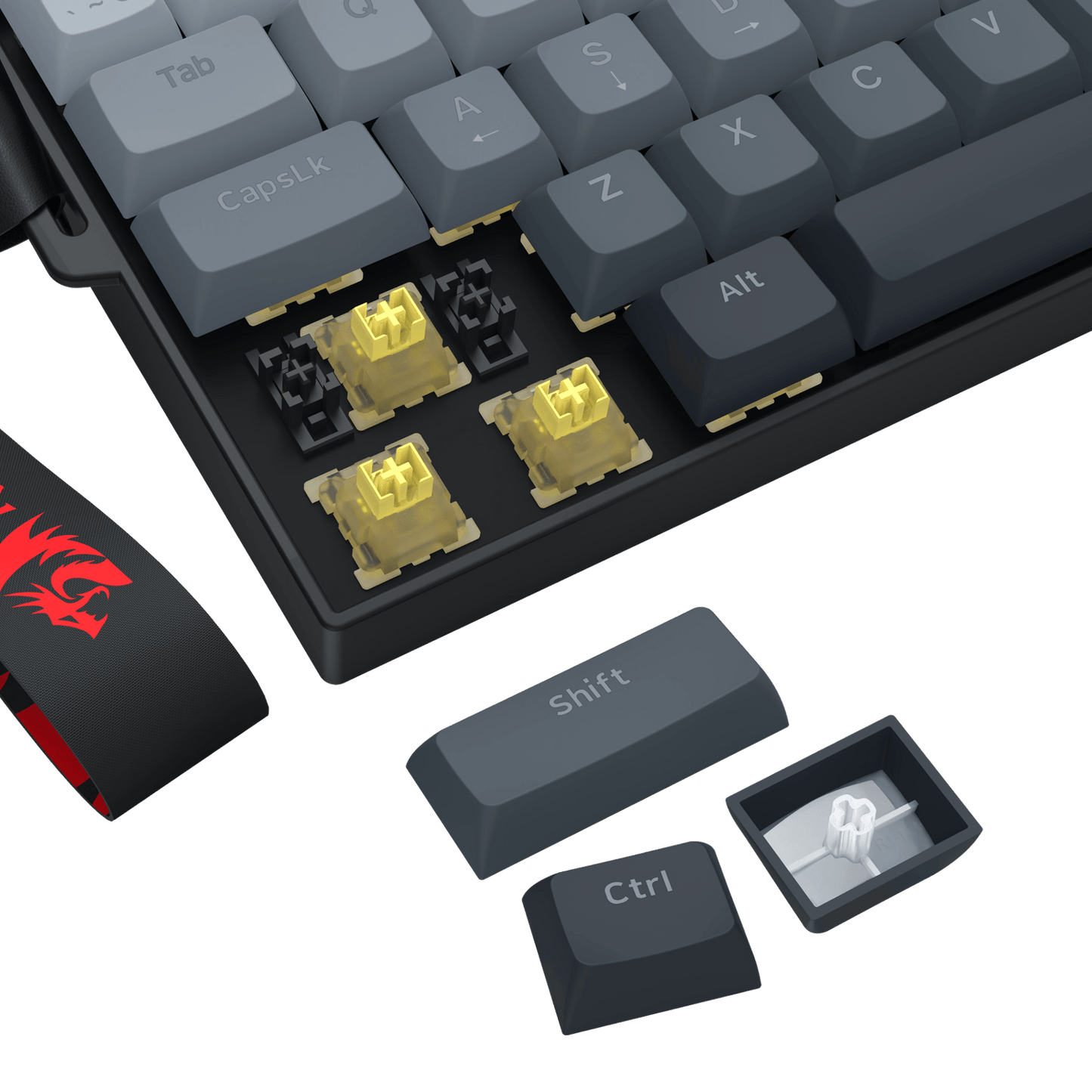 Redragon FIZZ Magnetic+ Wired 60% Gaming Keyboard