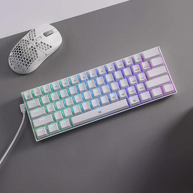 REDRAGON DRAGONBORN Wired Mechanical Keyboard RGB67Key Design - White