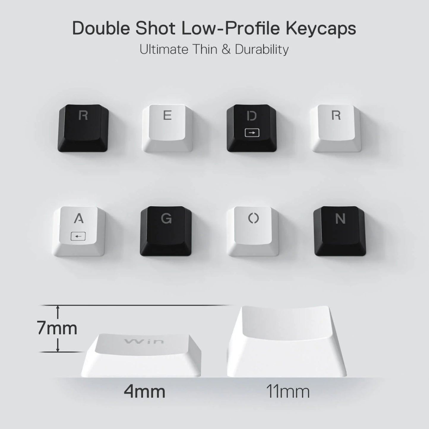 Redragon K632 HORUS Mini 60% RGB Wired Gaming Keyboard – White