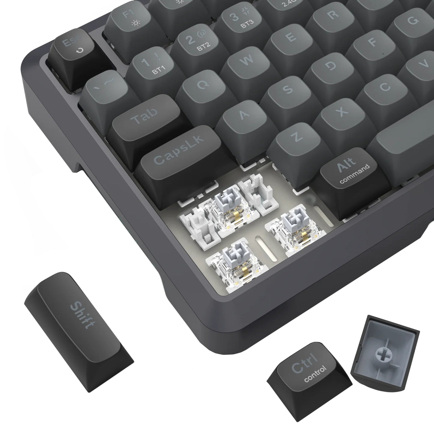 Redragon BRAGI PRO K688 98+1 Gasket Wireless Mechanical Keyboard (Triple Mode, RGB, Hot-Swappable, Cream Linear Switches)