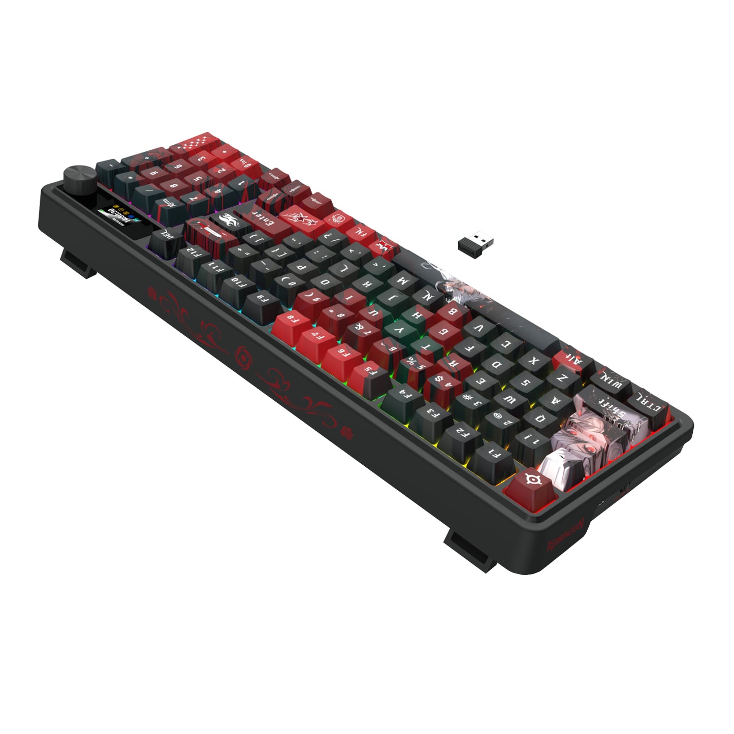 Redragon K719AK ARTEMIS PRO RGB Wireless LCD Mechanical Gaming Keyboard (Anime Edition)