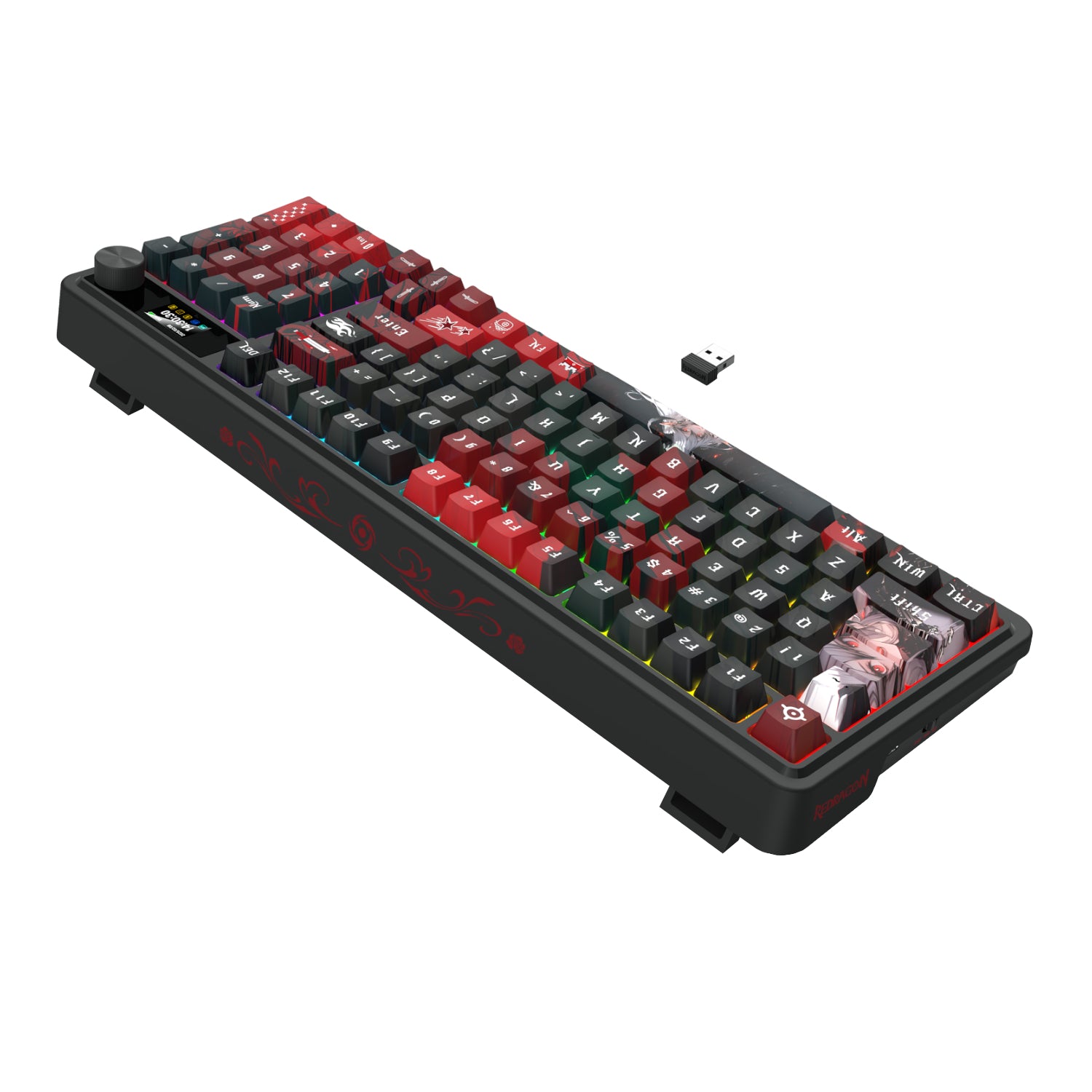 Redragon K719AK ARTEMIS PRO RGB Wireless LCD Mechanical Gaming Keyboard (Anime Edition)