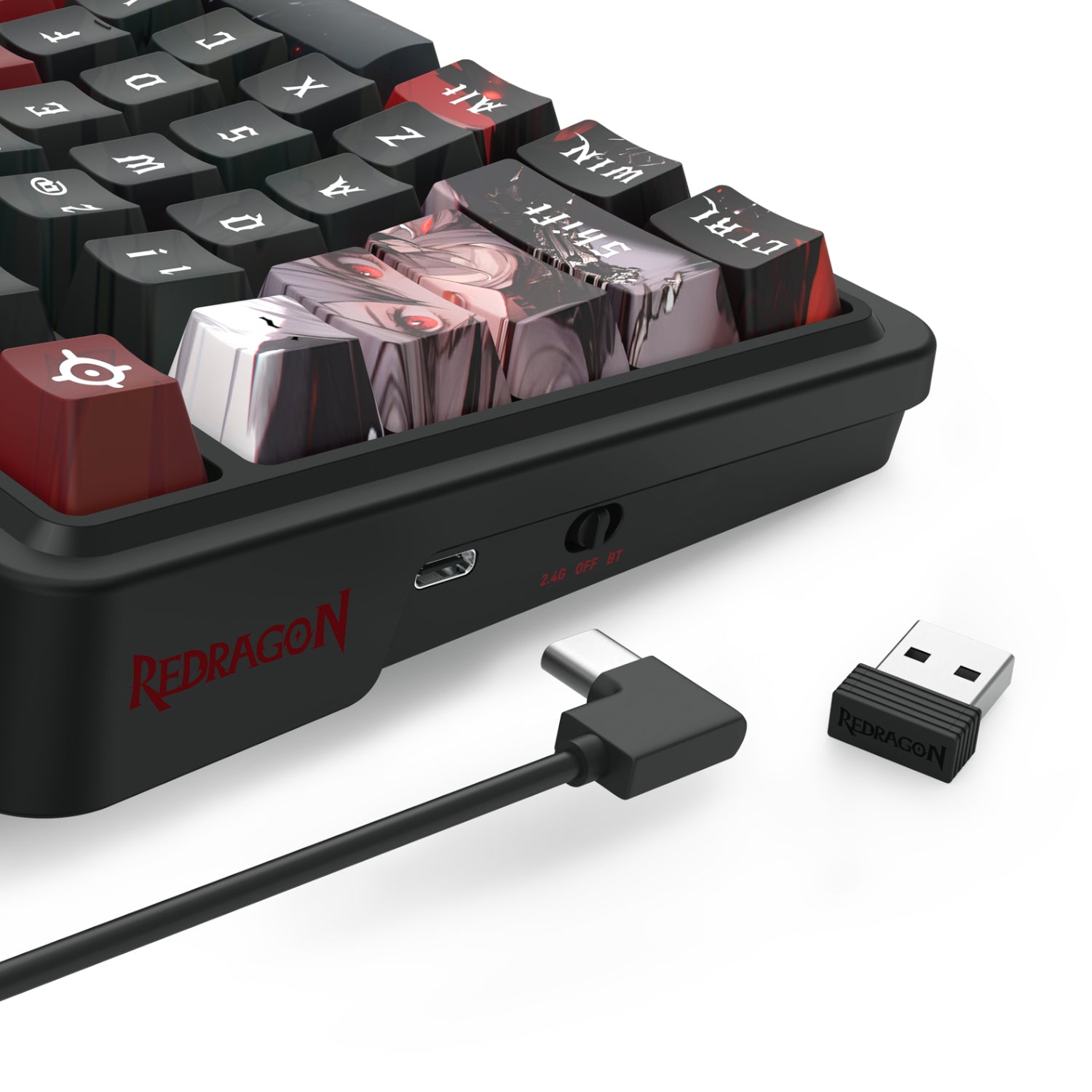 Redragon K719AK ARTEMIS PRO RGB Wireless LCD Mechanical Gaming Keyboard (Anime Edition)