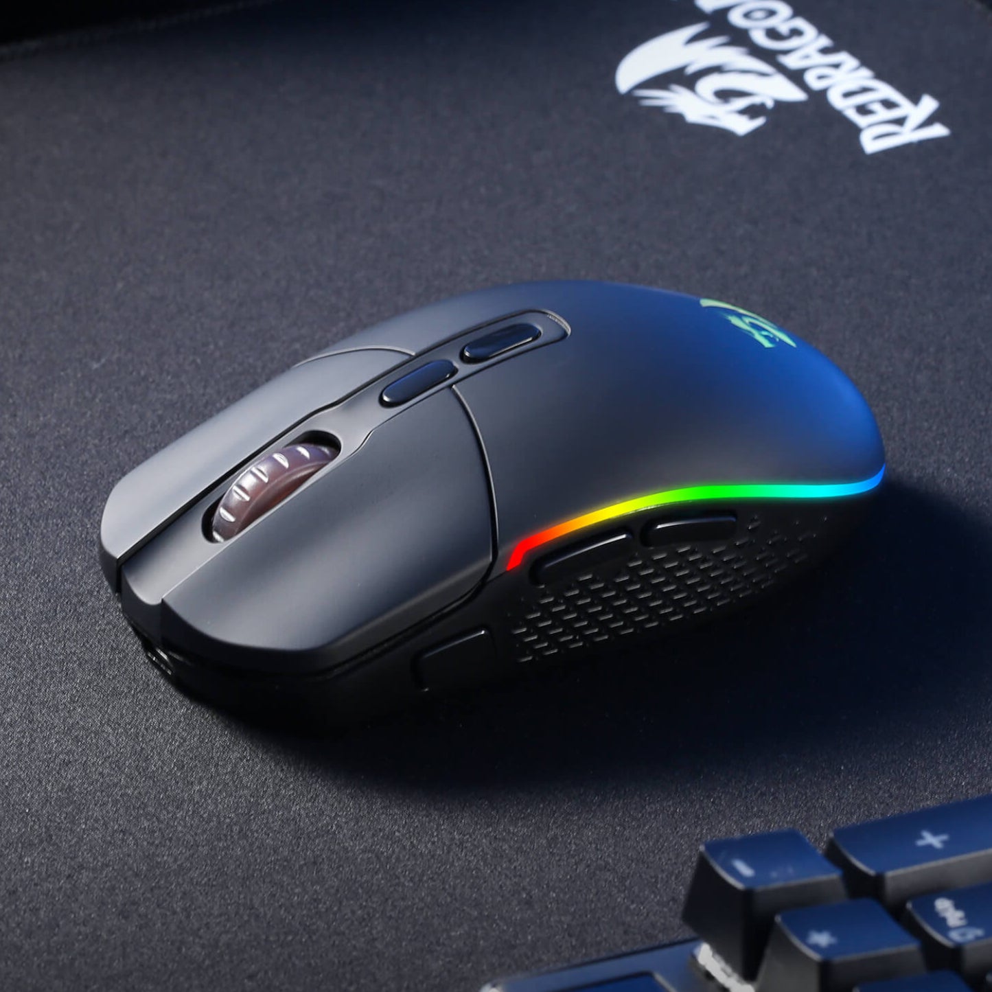Redragon M719 Pro INVADER 10000DPI 2.4GHz Wireless Gaming Mouse - Black