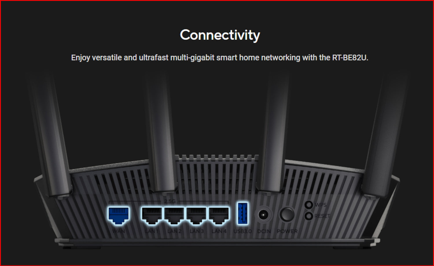ASUS RT-BE82U Wi-Fi 7 Dual-Band 2.5GbE Router - Black