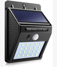 Solarix Solar 20 LED Wall Light and Night Sensor
