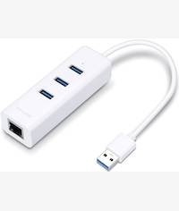 TP Link USB 3 Port Hub And Gigabit Ethernet 2 in 1 Adapter