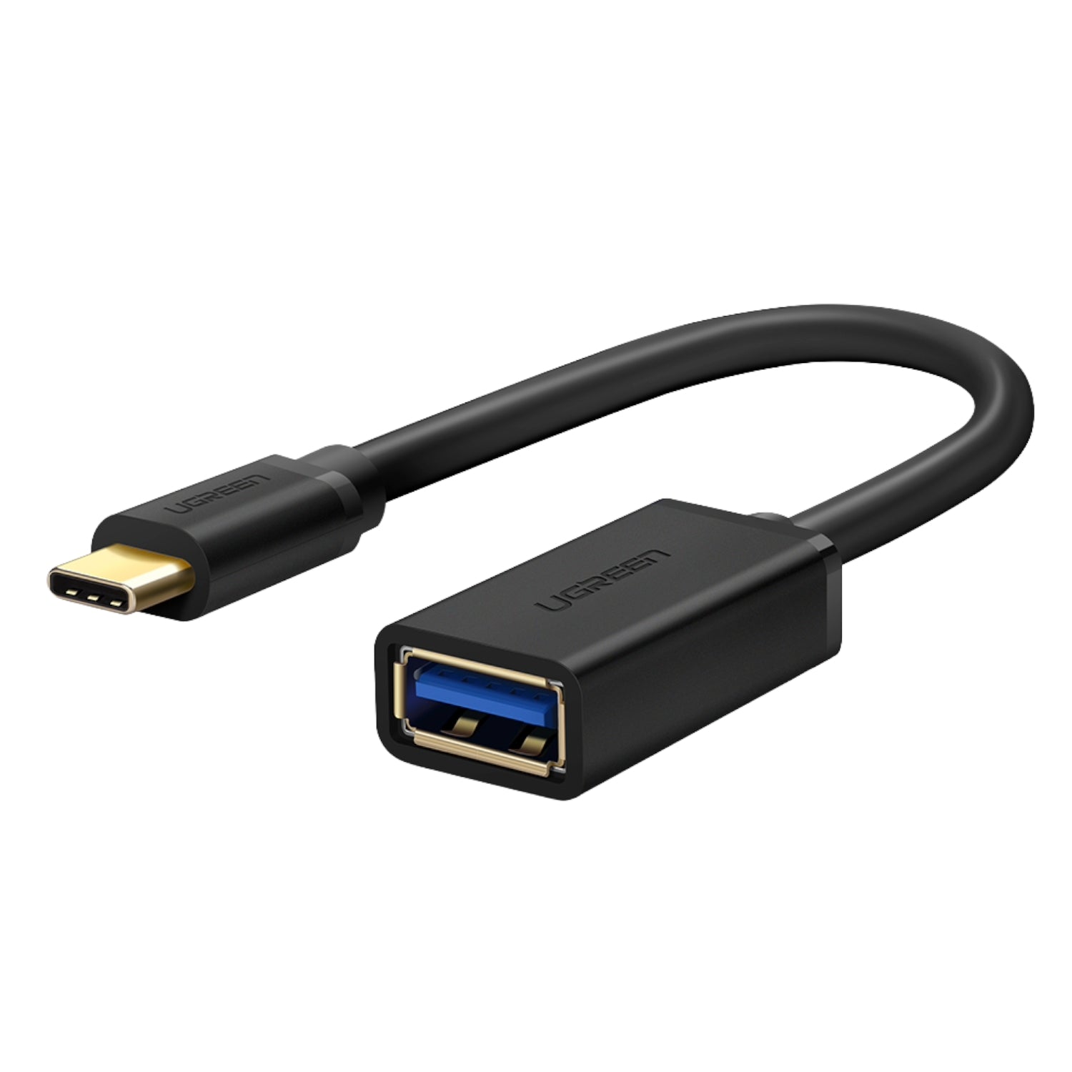 UGREEN Type-C to USB-A Adapter (Male to Female, 15cm)– Black