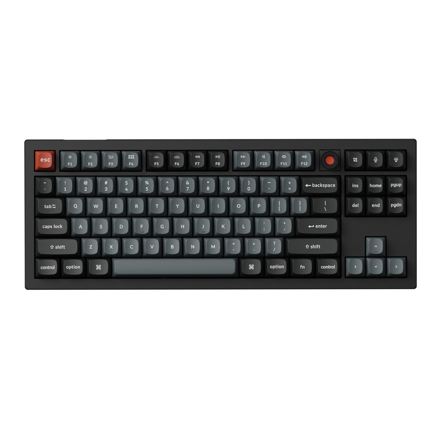Keychron V3 Ultra 80% 8K Red Switch Hot-Swap RGB Wireless Keyboard - Black