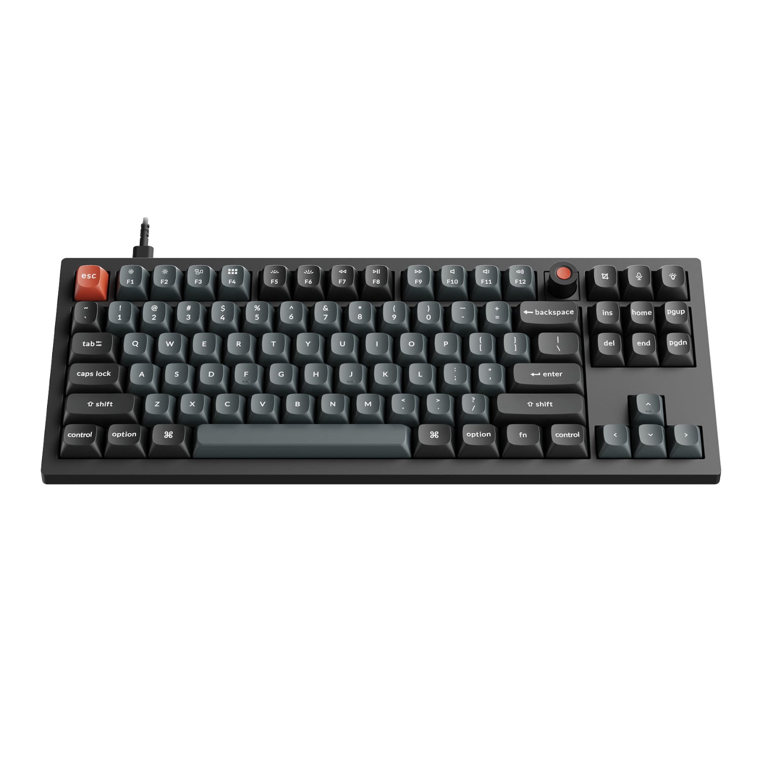 Keychron V3 Ultra 80% 8K Red Switch Hot-Swap RGB Wireless Keyboard - Black