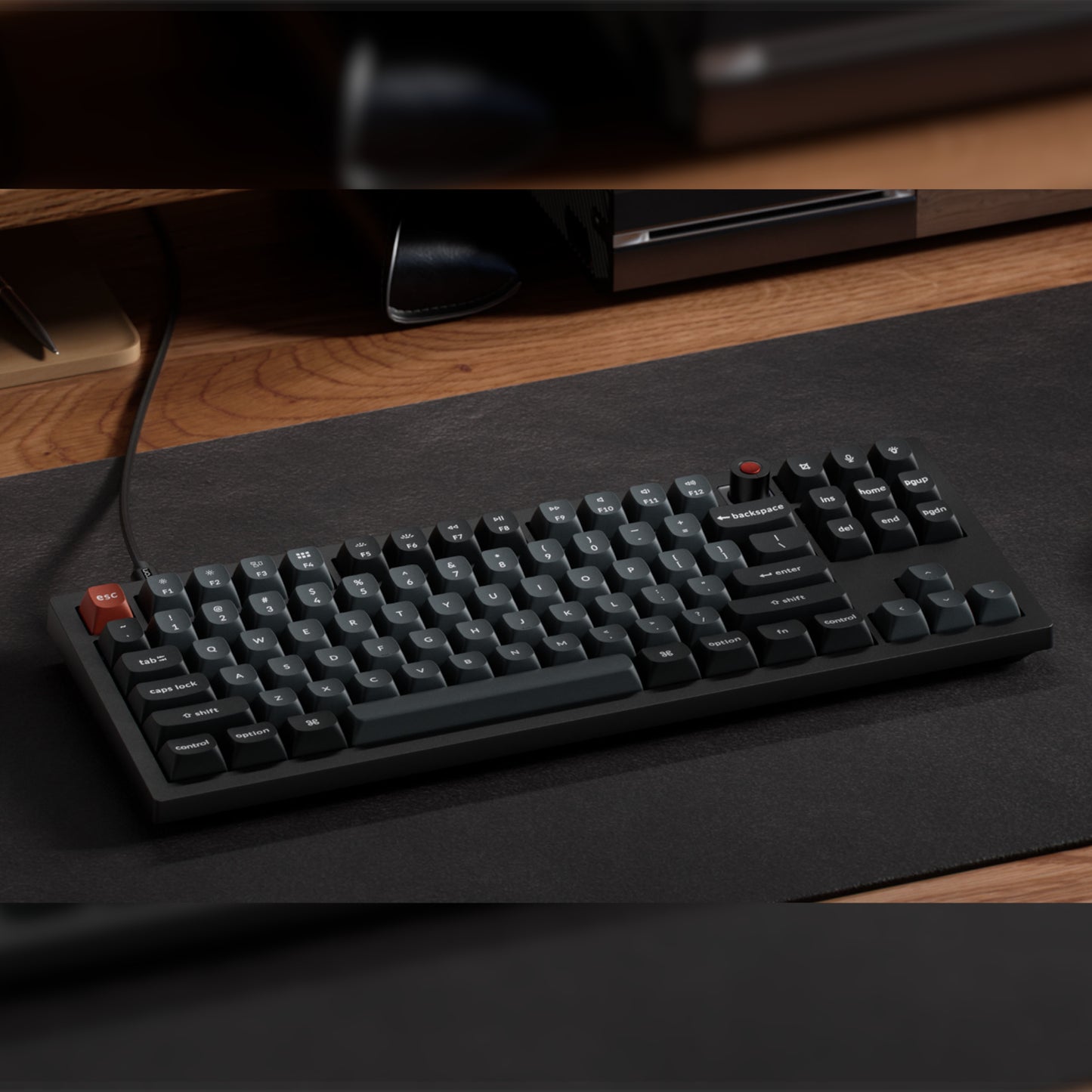 Keychron V3 Ultra 80% 8K Red Switch Hot-Swap RGB Wireless Keyboard - Black