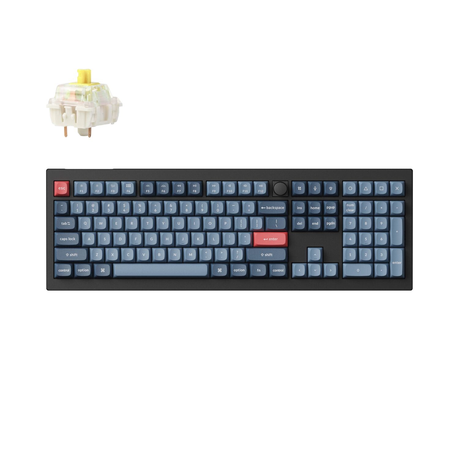 Keychron V6 Max Wireless Custom Keyboard - BANANA Switch