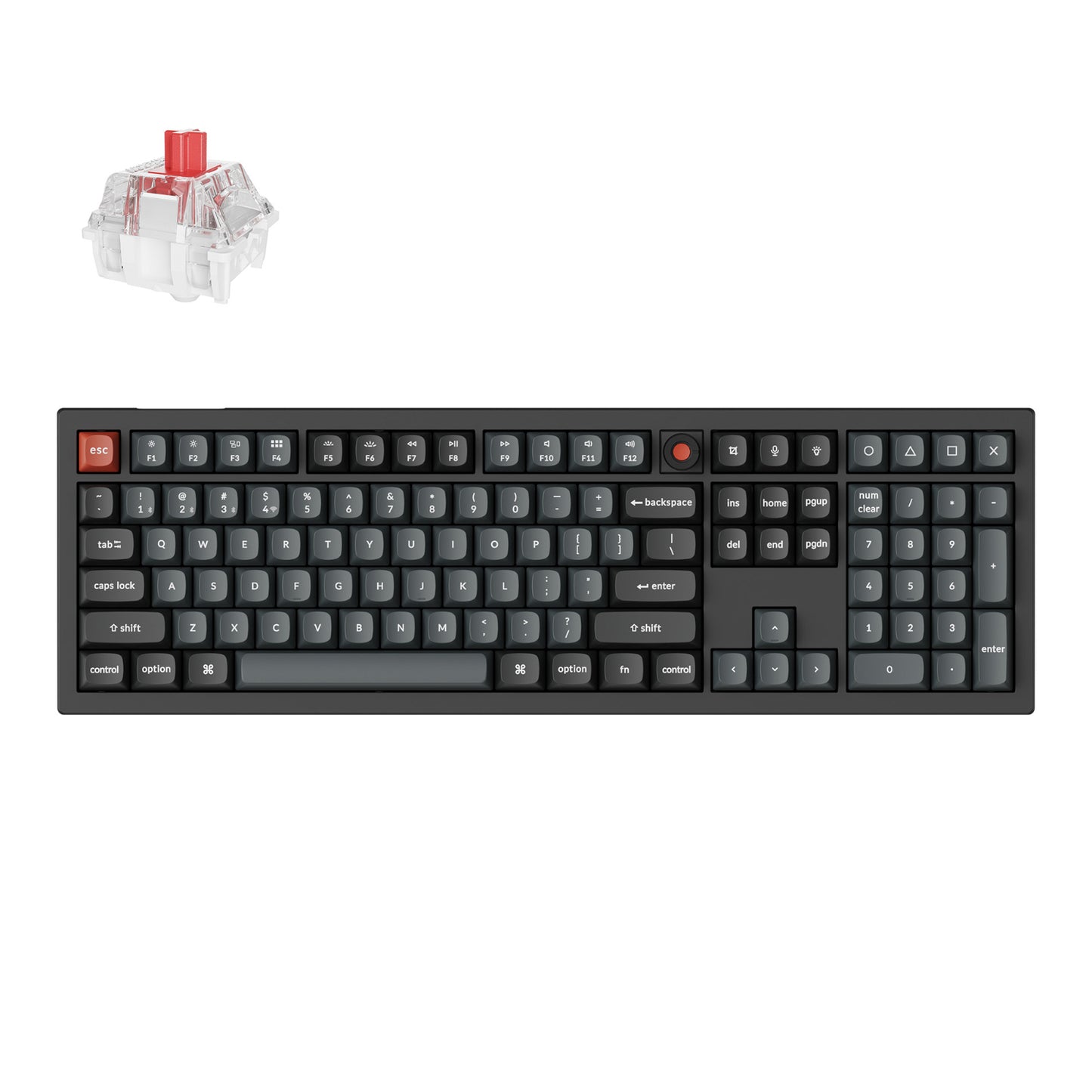 Keychron V6 Ultra 100% 8K Red Switch Hot-Swappable Gateron Jupiter RGB Wireless Keyboard