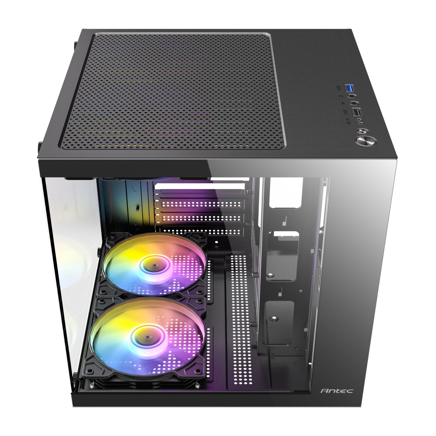 Antec VCX10M ARGB Micro-ATX | ITX Mini-Tower Gaming Chassis - Black