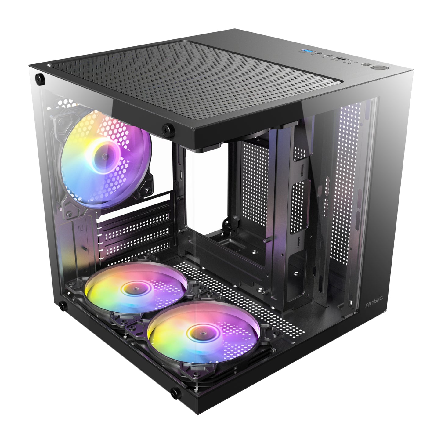 Antec VCX10M ARGB Micro-ATX | ITX Mini-Tower Gaming Chassis - Black