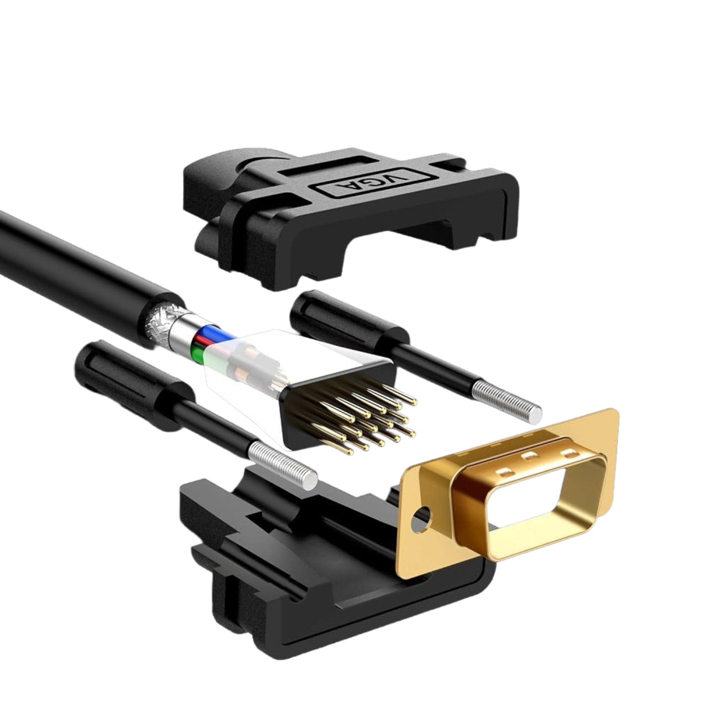 UGREEN VGA Male to Male Cable 5m 1080p -Black