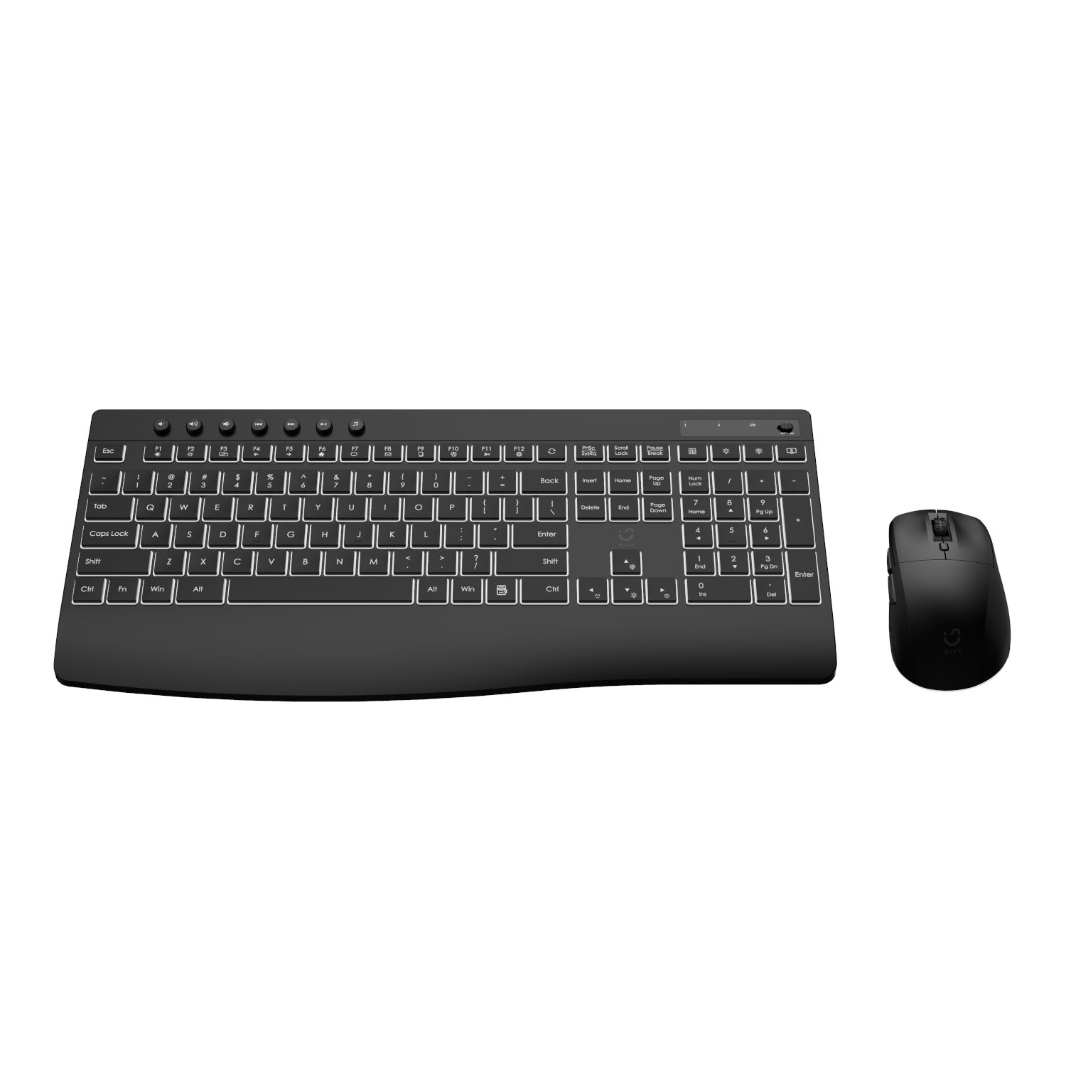 WINX DO Business Backlit Wireless Keyboard and Mouse Combo