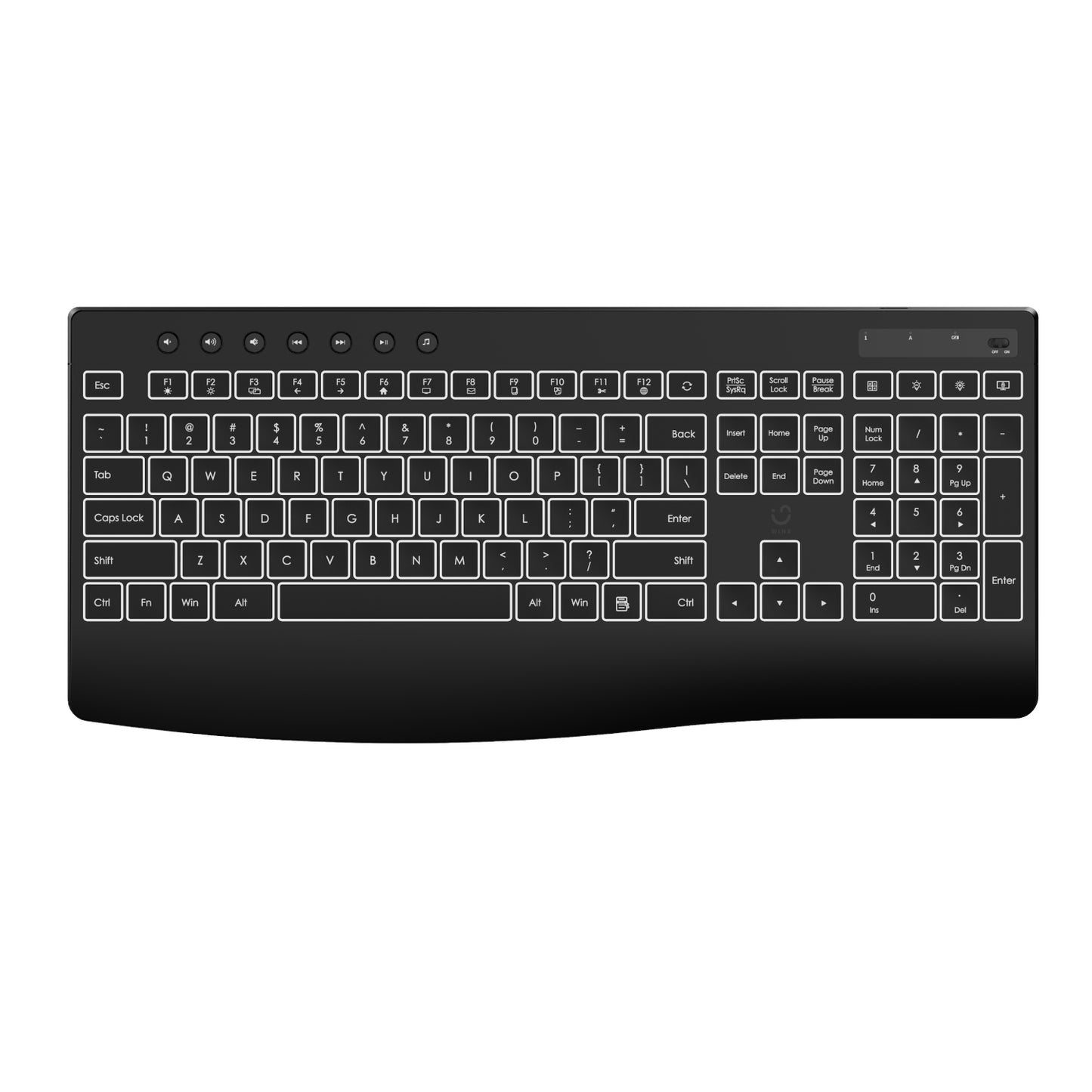 WINX DO Business Backlit Wired Keyboard and Mouse Combo