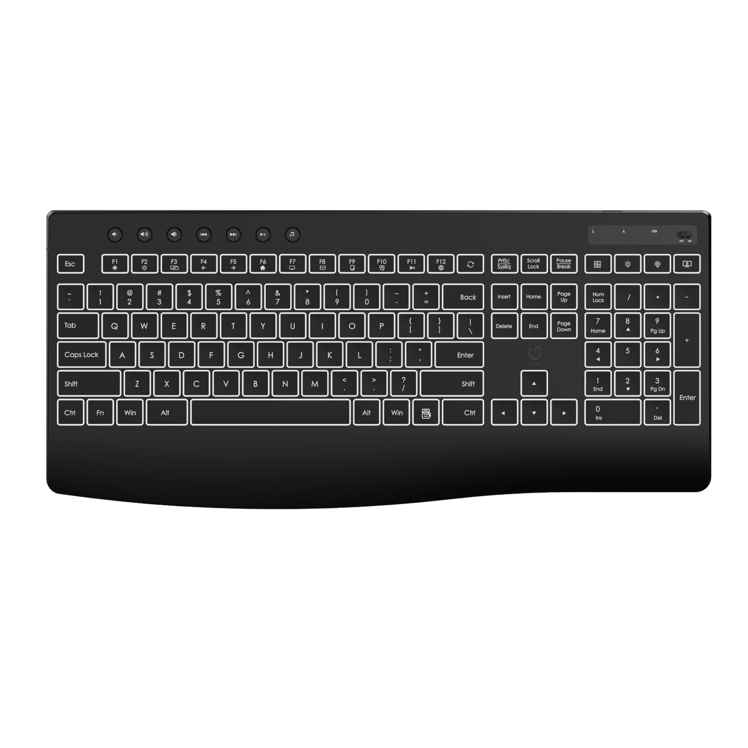 WINX DO Business Backlit Wired Keyboard and Mouse Combo